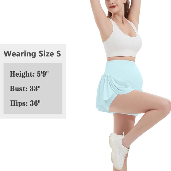 NWT EXARUS Maternity Flowy Shorts Athletic Butterfly 2 in 1 Size XXL - Picture 2 of 8